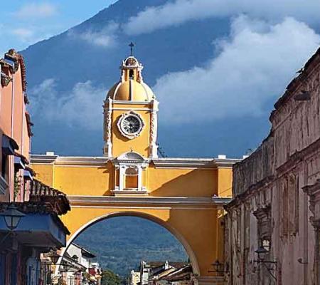 antigua guatemala spanish architecture and landscape