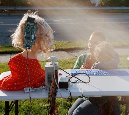 photograph titled Robotics Demo from practicing artist and UT photography faculty member Eli Durst 