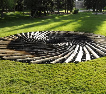 Chris Drury land art titled Carbon Sink